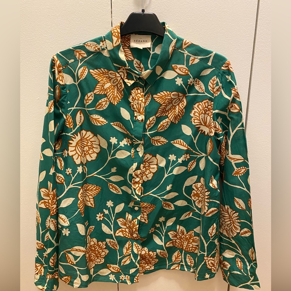 Sezane Pierro Shirt, size 38, US 8